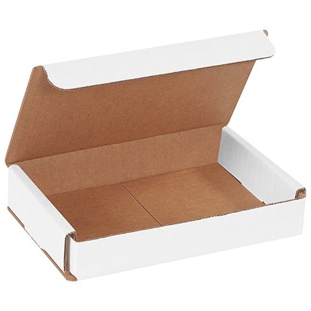 Bsc Preferred 6 x 4 x 1'' White Corrugated Mailers, 50PK BUY00026842